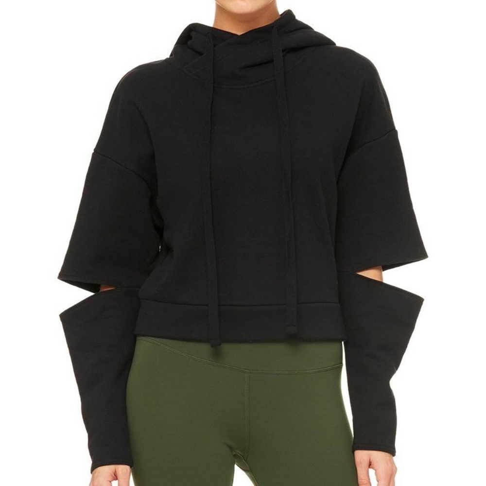Alo Yoga peak cropped hoodie